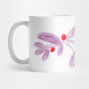 Colorful watercolor floral leaf Mug